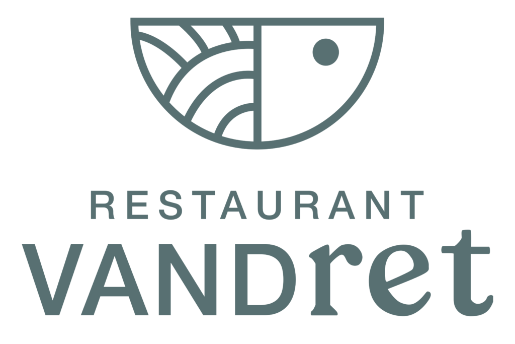 Restaurant Vandret logo med fiskemotiv